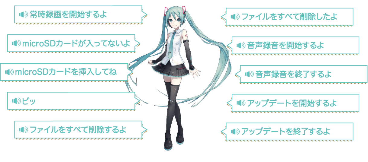 初音ミク収録ボイス 全10種